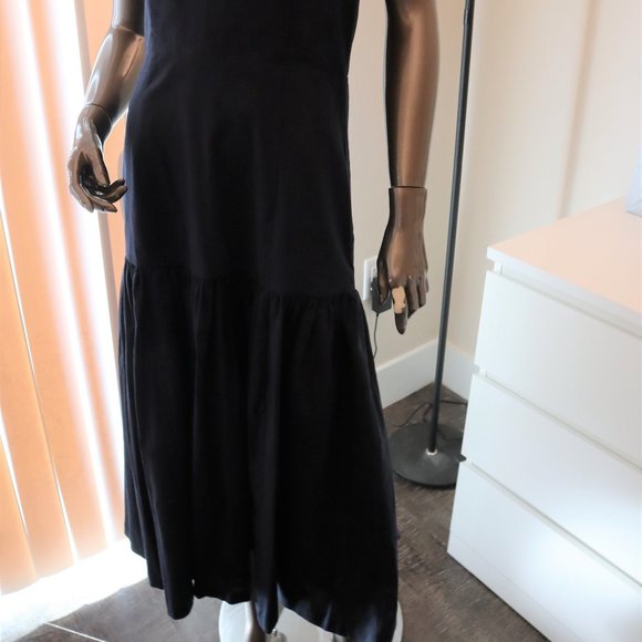 Veronica Beard Fiore Navy Blue Strapless Linen Dress Size 6 New with Tag $495 - Picture 5 of 11